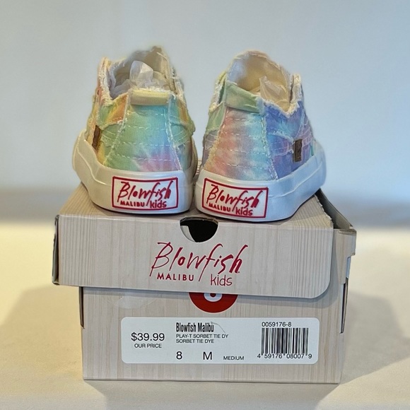 NWT Blowfish Malibu Play-T Sorbet Pastel Tie Dye Size 8M - Picture 4 of 4